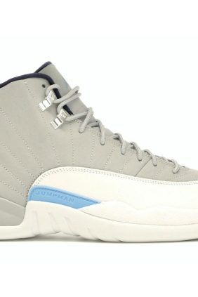 Air Jordan 12 Retro Grey University Blue (130690-007) Leather Sneakers