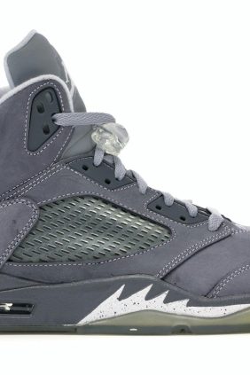 Jordan 5 Retro Wolf Grey Sneakers – Light Graphite/White – 136027-005