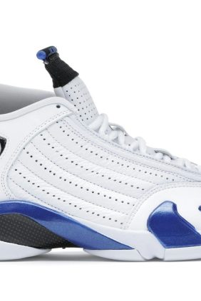 Jordan 14 Retro White Hyper Royal (487471-104)