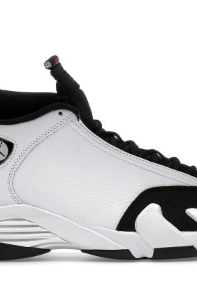 Air Jordan 14 Retro Black Toe White Sneakers (2024) – 487471-160