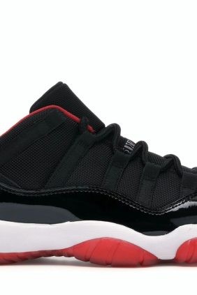 Air Jordan 11 Retro Low Bred (528895-012) – Red/White Leather Sneakers