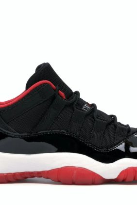 Air Jordan 11 Retro Low Bred (GS) – 528896-012 – Black/Red Grade School Sneakers