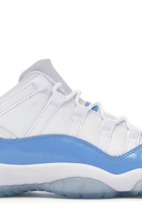 Jordan 11 Retro Low University Blue (GS) Trainers – White Leather – 528896-106