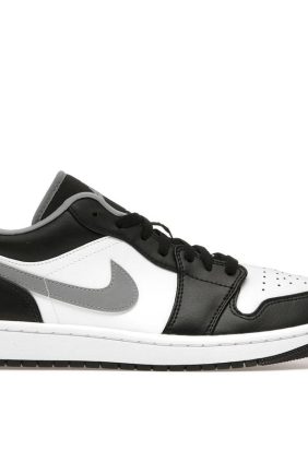 Jordan 1 Low Black White Grey Sneakers (553558-040)