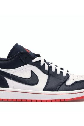Jordan 1 Low Obsidian Ember Glow 553558-481 Sneakers