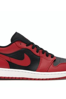 Jordan 1 Low Reverse Bred Sneakers (553558-606)