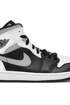 Air Jordan 1 Mid White Shadow (554724-073) – Black/Medium Grey/White