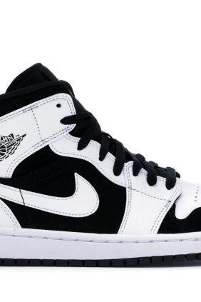 Air Jordan 1 Mid White Black (554724-113)