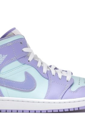 Air Jordan 1 Mid Purple Aqua (554724-500)