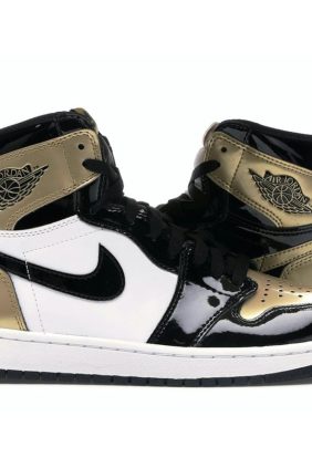 Air Jordan 1 Retro High Gold Top 3 (861428-001) Black/Metallic Gold Sneakers