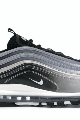 Nike Air Max 97 Gradient Fade Leather Trainers – Black/Silver/White – 921826-016