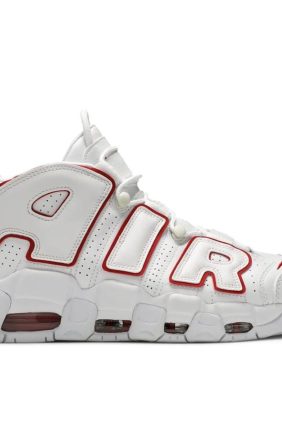 Nike Air More Uptempo White Varsity Red 2021 Sneakers