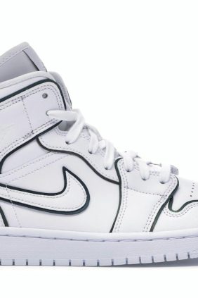 Air Jordan 1 Mid Iridescent Reflective White (Women’s) – CK6587-100