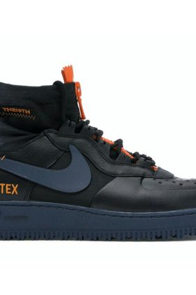 Nike Air Force 1 Winter Gore-Tex Boots Black Bright Ceramic Thunder Blue CQ7211-001