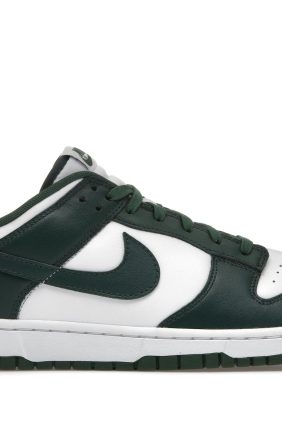 Nike Dunk Low Michigan State DD1391-101  Varsity Green & White Leather Sneakers