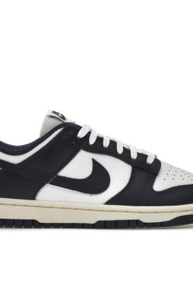 Nike Dunk Low Vintage Navy Women’s DD1503-115 White Midnight Navy Sneakers