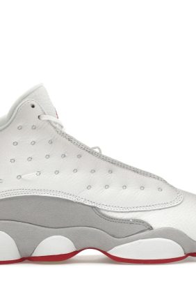 Air Jordan 13 Retro Wolf Grey (GS) Trainers – Suede – White/Grey/Red – DJ3003-160