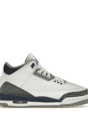 Air Jordan 3 Retro Midnight Navy GS (DM0967-140) White Cement Grey Black Sneakers