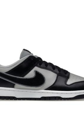 Nike Dunk Low Chenille Swoosh Black Grey DQ7683-001