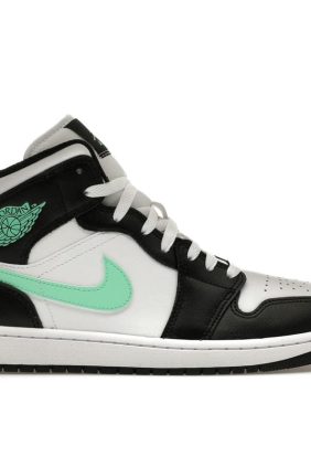 Jordan 1 Mid Green Glow DQ8426-103 White/Black-Green Glow Sneakers