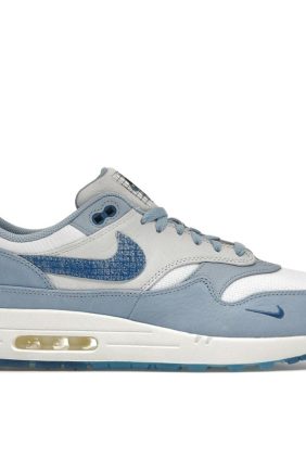 Nike Air Max 1 Premium Blueprint DR0448-100 White Dark Marina Blue Leche Blue