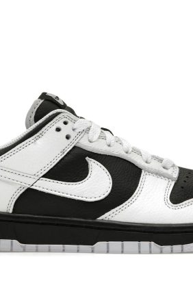 Nike Dunk Low Retro Reverse Panda Black White Leather Trainers – FD9064-011