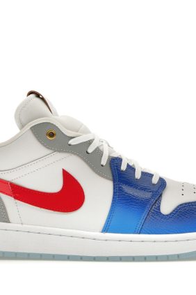 Nike Air Jordan 1 Low SE Philippines White/Game Royal/Ice Blue Leather Trainers – FN8901-164