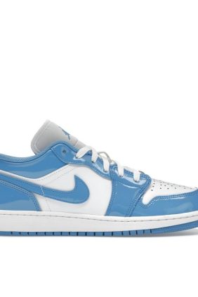 Jordan 1 Low SE Legend Blue Patent GS Shoes FZ3929-114