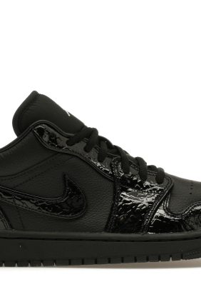 Jordan 1 Low SE Patent Elephant Black Women’s Trainers – HJ7743-010