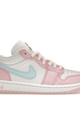 Jordan 1 Low SE Paw Print Pink Foam Women’s Sneakers HM3706-141