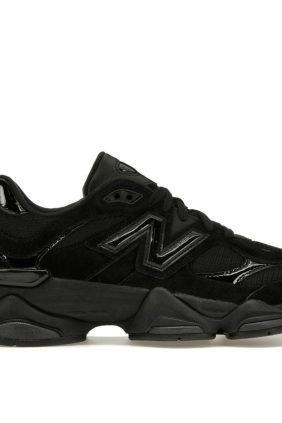 New Balance 9060 Triple Black Patent Sneakers U9060ZBO